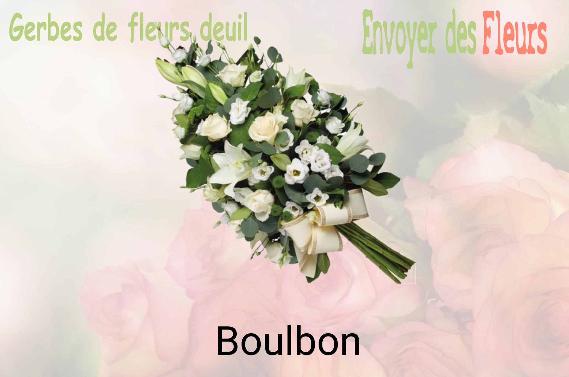 Gerbe de fleurs de deuil livrée à Boulbon